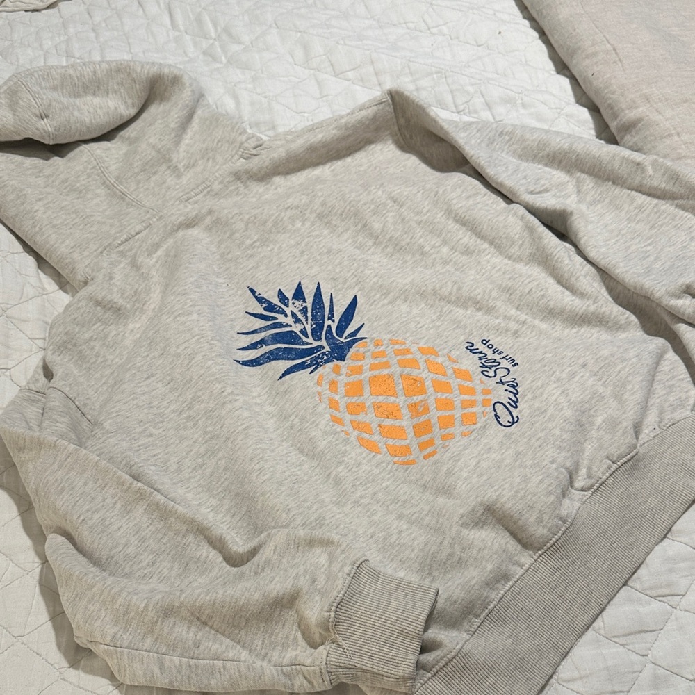 Quietstorm Gray Hoodie with Pineapple π - Picture 2 of 5